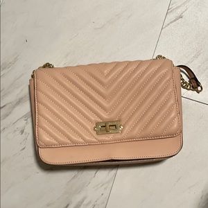 Target blush quilted crossbody purse